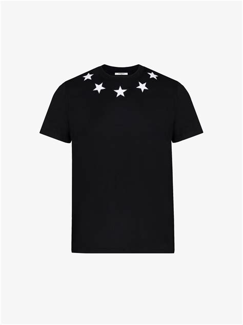 givenchy shirt with stars|givenchy distressed t shirt.